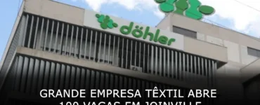 Grande empresa têxtil abre 100 vagas de emprego em Joinville
